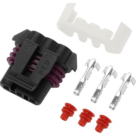 Connecteur Capteur Position Arbre À Cames 3 Broches Plastique, Cuivre Etame, Noir, Blanc, Moteur LS2 LS3 LS7,Tension 14V,Courant 1.5-10A,Conductivite Elevee,Femelle (1/5)
