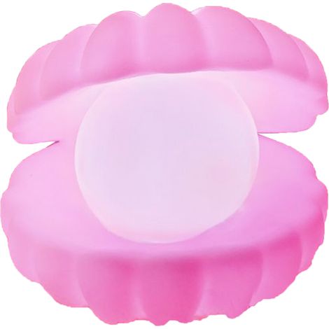Coquillage nacré veilleuse artisanale rose, décoration maison fait main DIY, cadeau luminaire coquille perle (1/3)