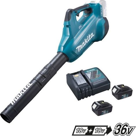 Makita DUB362 Twin LXT 18v 36v Li-Ion Brushless Leaf Blower 2 x 3.0ah +Charger (1/4)