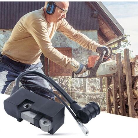 NALOOKAMIC Bobine d'Allumage Module pour Tronçonneuse 4500 5200 5800 45cc 52cc 58cc, Module de Bobine d'allumage Tronçonneuse Accessoires Pièces de Rechange Professionnelles (Bobine d'allumage)