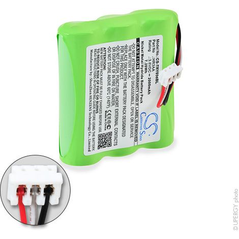 NX - Batterie télécommande de grue pour Tyro TY 55.00.56 3.6V 2000mAh - HR3AA
