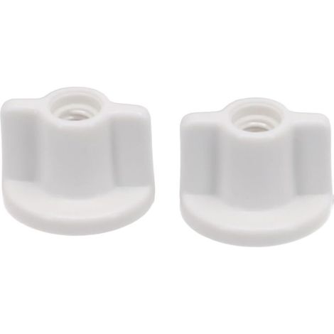 Ensemble de 10 vis de fixation arrière en plastique pour abattants de toilette, accessoires pour siège de toilette, fixation inférieure de remplacement pour couvercles de toilette, pour vis (1/4)
