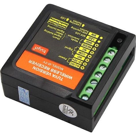 Tuya 2,4-GHz-WLAN-App-basierte Steuerung für automatische Garagentoröffner, intelligentes Relaismodul, drahtlose Torfernbedienung und Sprachsteuerung (1/5)