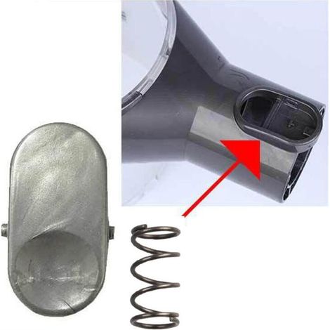 Dyson V6/DC Staubsauger mit federbelastetem Staubbehälterknopf (grau)