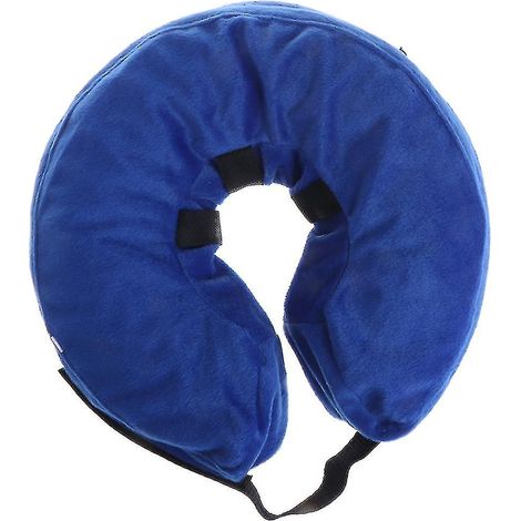 KLVGTIFS PU - Collier de natation pour animaux de compagnie, anti-morsure, flotteur de sécurité gonflable pour le cou des chiens et chiots (M)