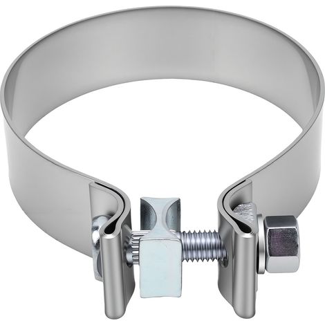 Silencieux échappement inox bande étroite, 4 pouces, pour tuyaux, convertisseurs catalytiques (1/5)