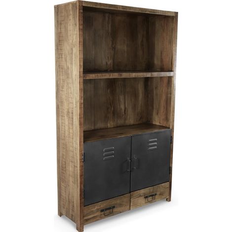 Buffet 2 tiroirs - Bois - Marron - Décoration d'Autrefois (1/5)