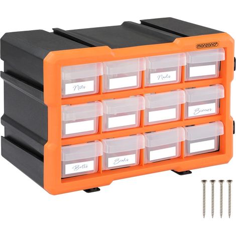 Organizador de piezas pequenas 12 cajones modular y expandible 223009722 (1/5)