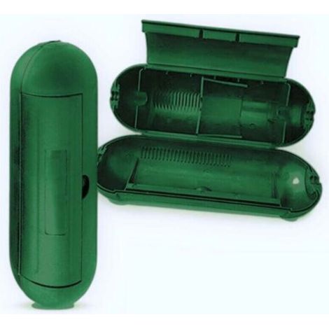 Cache-fil de sécurité extérieur extensible pour guirlandes lumineuses, fontaines, pompes de piscine, climatiseurs, etc. Simple, vert (1/3)
