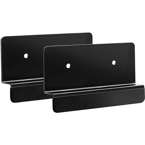 Lot de 2 poignées de tiroir pour meuble poubelle de cuisine, noires (1/5)