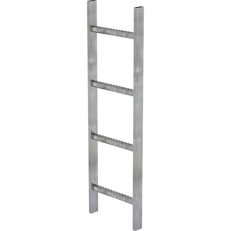 MUNK Schachtleiter Stahl verzinkt 300mm breit 4 Sprossen 1,12m lang (1/3)