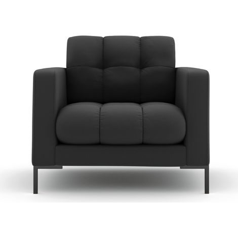 Fauteuil en tissu structurel gris foncé (1/5)