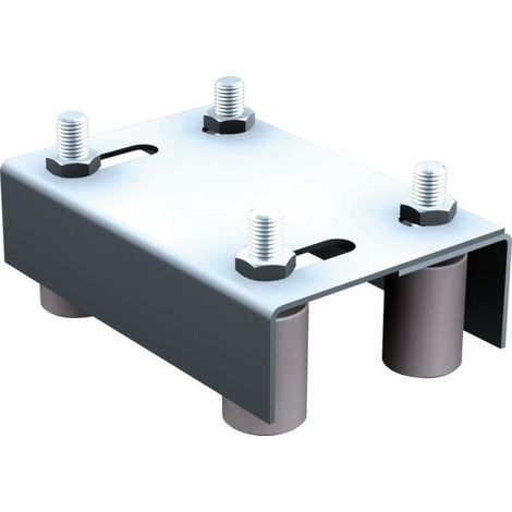 Guía extensible doble para puerta de 40 a 60 mm 40 a 60