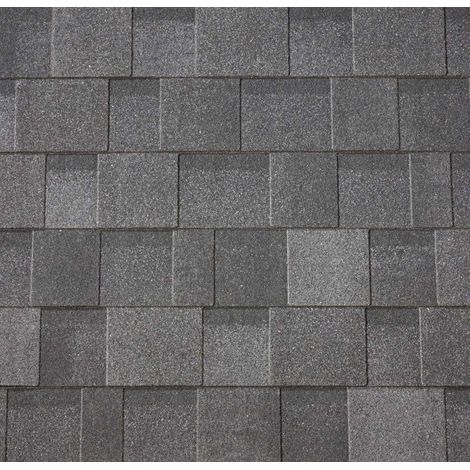Bardeaux de toiture asymétriques en asphalte 3m² – Couche de support en voile de verre – Résistants aux UV et au vent – PGH (1/3)