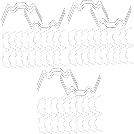 3 Ensembles Kit De Réparation pour Agrafe Pince Clip Anti Rouille Serré avec Pinces À Verre Pinces À Verre en Acier avec Fil Acier Inoxydable Silver 100 Pièces  3 (1/5)