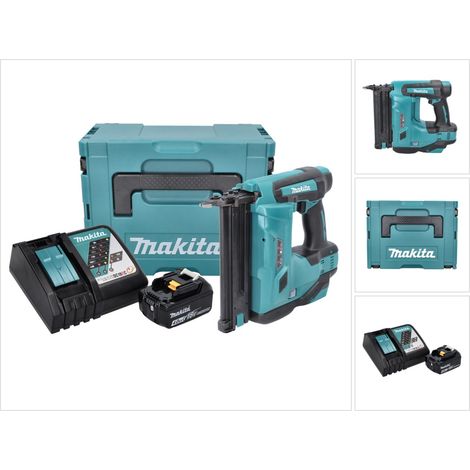 Makita DBN 500 RM1J Akku Stauchkopfnagler 18 V 15-50 mm + 1x Akku 4,0 Ah + Ladegerät + Makpac