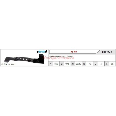 Lama AL-KO per trattorino tagliaerba rasaerba tosaerba 4800 master R302642