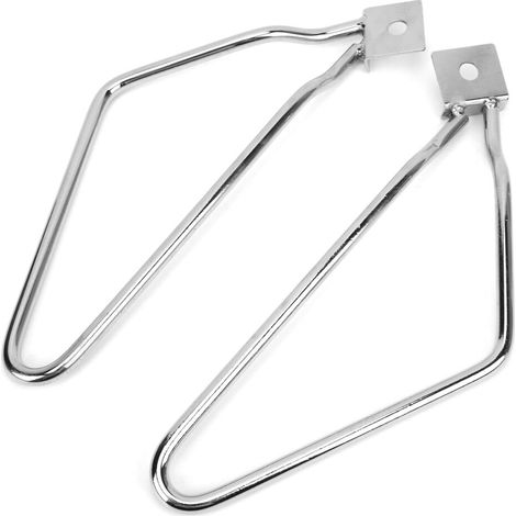 Adecuado para postes de soporte de motocicleta de acero cromado monocasco, compatible con 883 Iron FXDF plata.