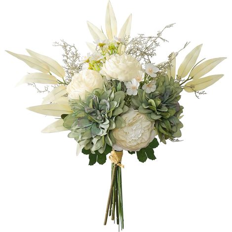 Fausses Fleurs Artificielles Fleur De Soie Bouquet de Mariage Artificiel Bouquet de Fleurs de Dahlia Arrangement Floral pour Centres de Table Décor de Fête à la Maison (1/5)