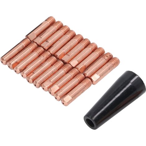 Lot de 20 buses de pistolet à souder en cuivre conducteur, sans gaz, avec protection automatique, de rechange (1/5)