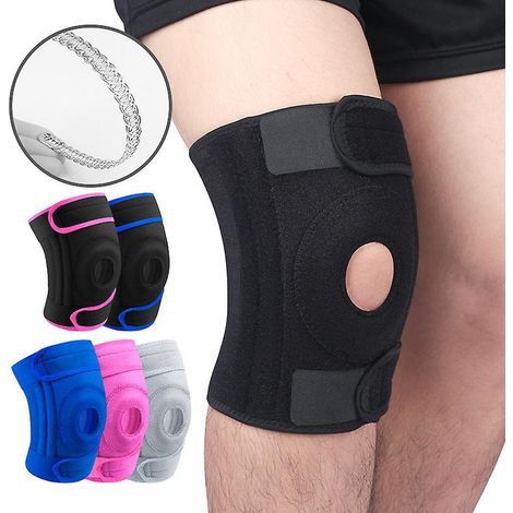 sport Femme, Genouillre Rotulienne De Compression Respirant Avec Coussinets En Gel Rotulien Et Stabilisateurs Latraux, Attelle Genou Ligamentaire (1/5)