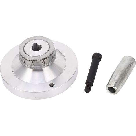 Volant de tour 80 mm en alliage d'aluminium avec manivelle pour mini-tours 7x12 7x14 0618 CJ18A