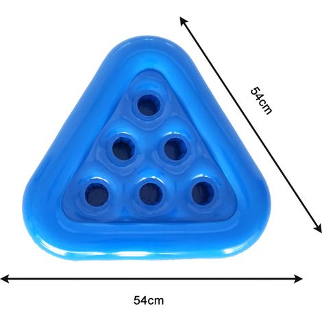 Porte-verre de bière gonflable triangulaire pour piscine, dessous de verre flottant pour boissons (1/5)