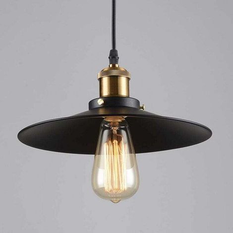 Élégant Rétro Lustre Edison Lampe suspension industrielle Plafonnier Lustre intérieur rétro pour la décoration E27 Plafonnier en métal - (sans ampoule) (1/5)