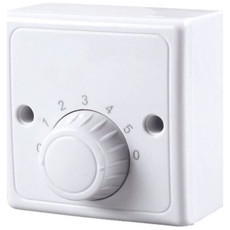 Interrupteur à variateur mural universel 220 V pour ventilateur de plafond, cinq vitesses. (1/4)