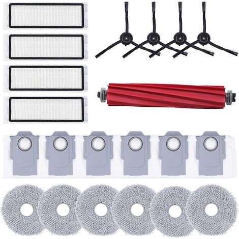 Accessoires pour aspirateur robot Q : brosse principale, filtre HEPA, lingette de nettoyage, sacs à poussière (1/5)
