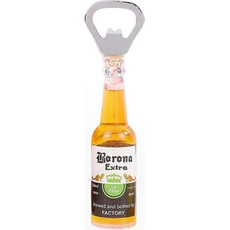 Ouvre-bouteille magnétique rétro avec sticker frigo, idéal amateurs de bière et sodas, décoration cuisine vintage, puissant aimant, modèle collector. (1/5)
