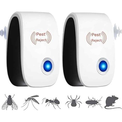 Ultraschall-Schädlingsbekämpfer – Steckdosen-Gerät zur Schädlingsbekämpfung – Schutz für Zuhause und unterwegs – 2er-Pack (1/5)