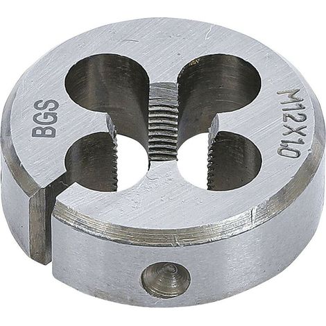 Filière - M12 x 1.00 - Acier GCr15 - Pour Filetage Droit et Réparation - 1 Pièce