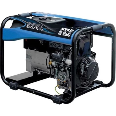 Sdmo – Groupe électrogène triphasé 6,5 kVA – Moteur Kohler Diesel – Autonomie 13,3h – Réservoir 16L – 108 dB(A) puissance acoustique (1/3)