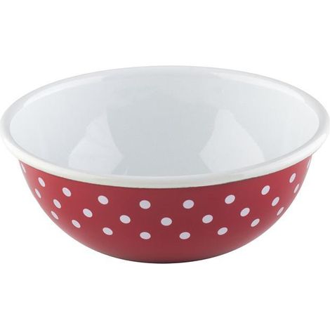 Riess Country Küchenschüssel Ø14cm Pünktchen rot