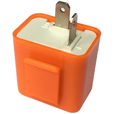2-poliger LED-Blinker für Motorräder, nicht einstellbare Frequenz, orangefarbenes 12-V-Gleichstrom-Blinkrelais, weitere Relais (1/4)