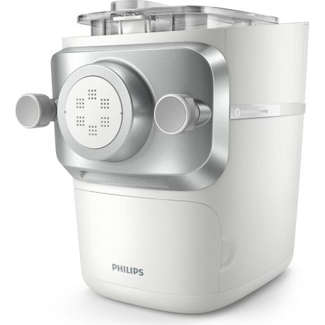 Philips – Machine à pâtes électrique 200 W – Capacité 700 g – 6 trafiles – Écran LED – Programmes automatiques – Métal et plastique (1/10)