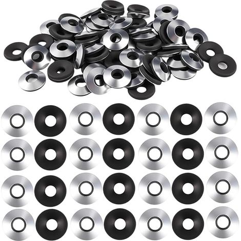 Lot de 200 rondelles d'étanchéité EPDM, M6,3 x 16 mm, rondelles en caoutchouc synthétique, galvanisation de surface, résistantes à la chaleur et au vieillissement, pour vis Spengler