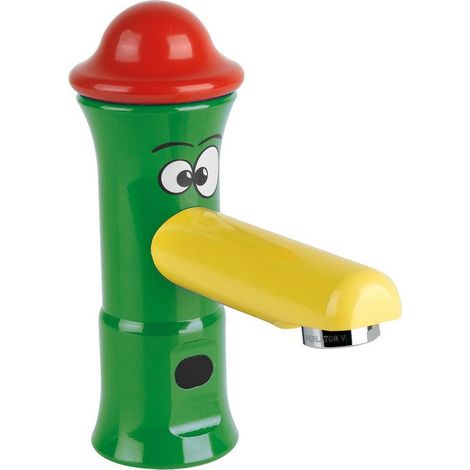 Elektronische Waschtischarmatur der Serie KIDS mit Lichtschranke und Batteriespeisung Idral 01250 Messing - Grün, rot und gelb (1/2)