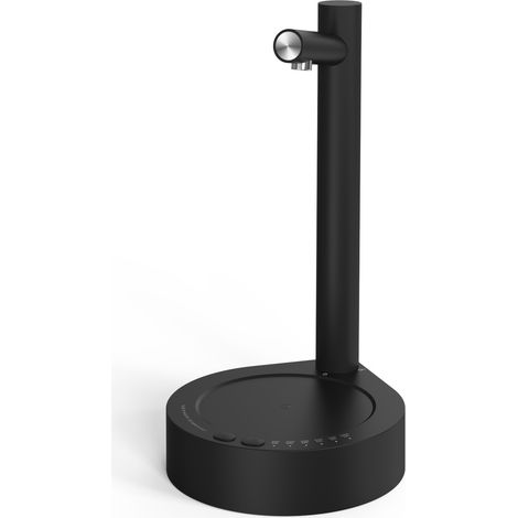 Dispensador de agua recargable, bomba de agua eléctrica, dispensador de agua automático de sobremesa tipo cubo con manguera de 120 cm, color negro. (1/5)