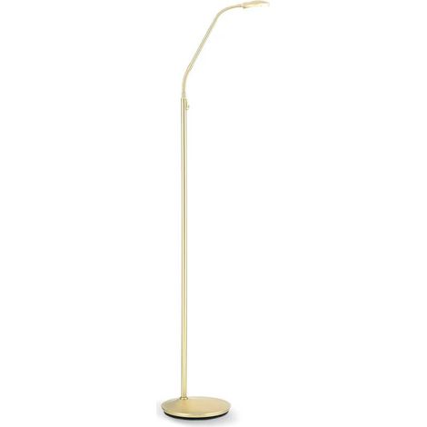 [GEBRAUCHT] B-Ware ORION Stehlampe Standleuchte LED messing matt Lichtfarbe wechselbar Stahl Cobra (1/2)