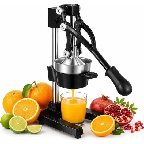 Presse Agrumes Manuel Pro, Presse Orange Manuel à Levier Fonte, Presse Citron Manuel Silencieux Sans Électricité, Presse Orange Pressage Froid, Pressoir à Fruit Effortless Agrumes (1/5)