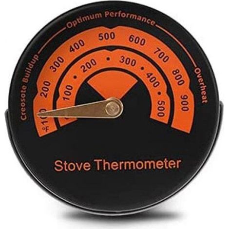 Thermomètre magnétique pour poêle à bois, gaz et granulés, mesure température de cuisson, facile à installer (1/4)