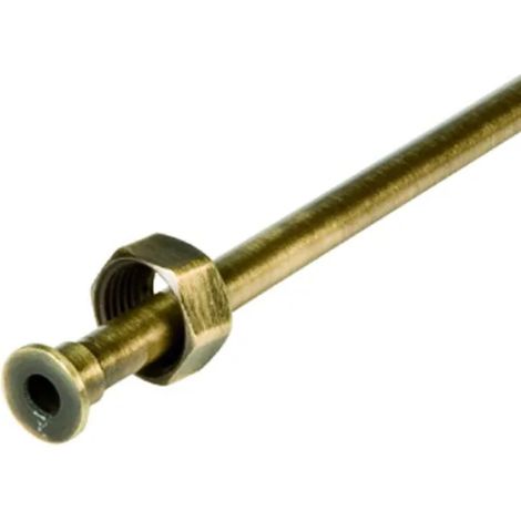 CANNETTA RIGIDA CON CARTELLA E DADO IN OTTONE BRONZATO F1/2xø10 MM 400 BRONZATO   PORTA & BINI RUBINETTERIE SNC