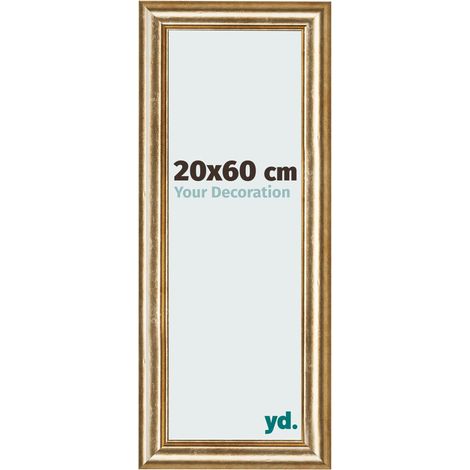 yd. - Cadre photo 20x60 - Or Antique - MDF - Lazio