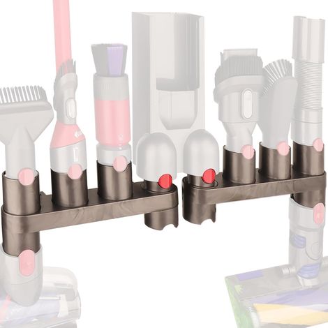 Station Support mural d'accessoires pour aspirateur Dyson V15 V12 V11 V10 V8 V7 (10 emplacements de rangement, lot de 2) (1/5)