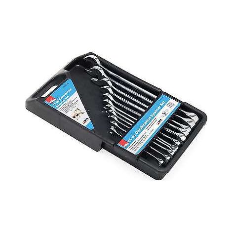 HILKA 11PC METRIC DROP COMBINATION OPEN RING SPANNER WRENCH SET 6-19MM 16201102 (1/3)