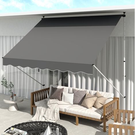 Toldo independiente regulable con manivela gris HAVRYA (1/3)