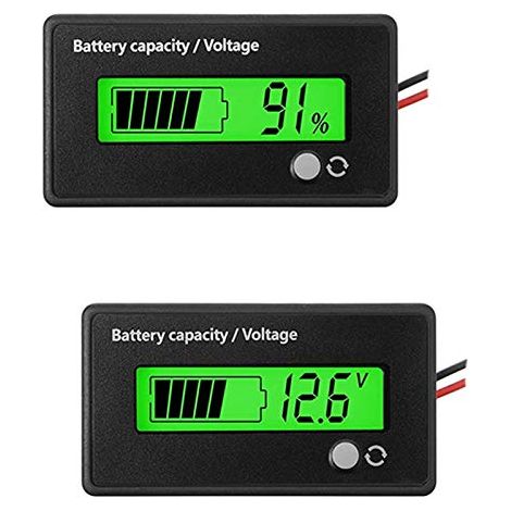 2 unités de batterie CC 12 V, 24 36 48 72 indicateur capacité et au (1/5)