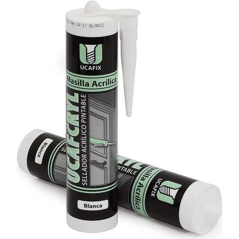 DUVER cartucho masilla acrilica blanca 310ml blanco nitido , ACRYRUB Masilla acrílicaColor: blancoCantidad: 310mlCARACTERÍSTICAS Y APLICACIONES: S